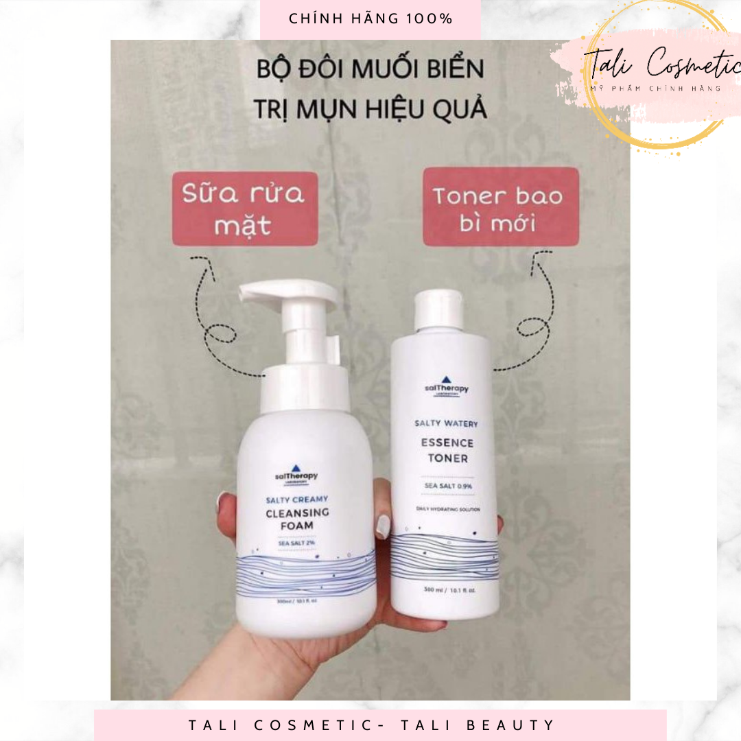 Sữa Rửa Mặt Cho Da Nhạy Cảm Saltherapy Làm Sạch Sâu Kiểm Soát Nhờn Salty Creamy Cleansing Foam 300ml