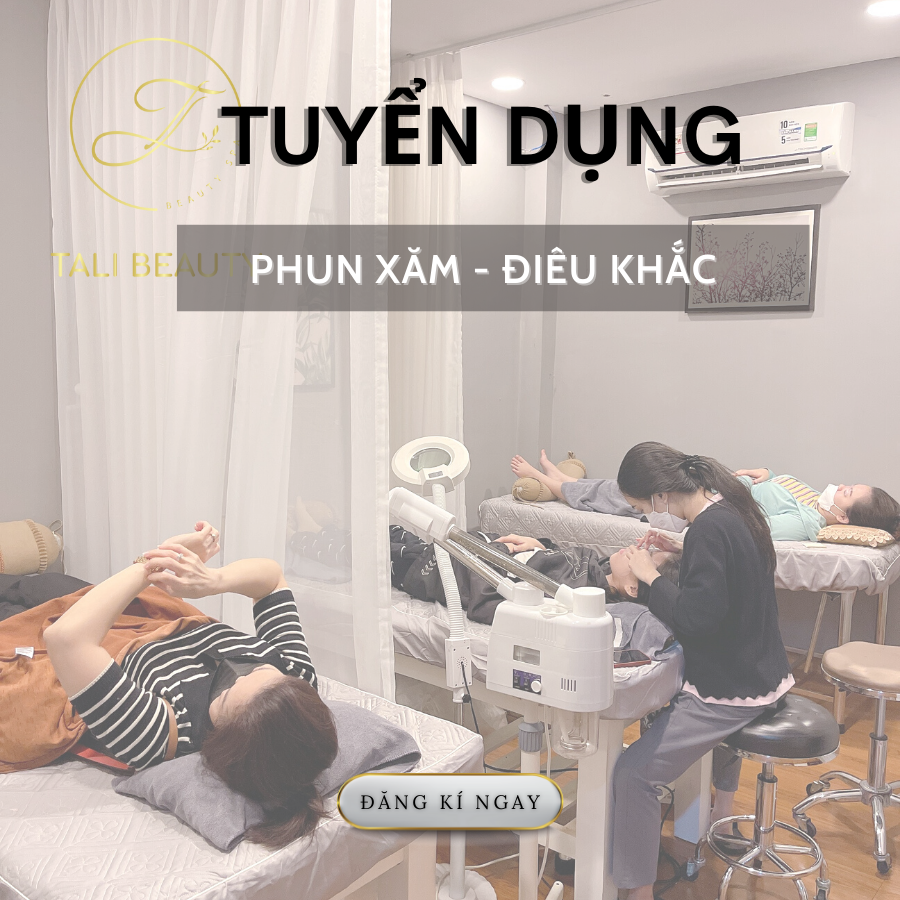 TUYỂN DỤNG KTV PHUN XĂM - ĐIÊU KHẮC