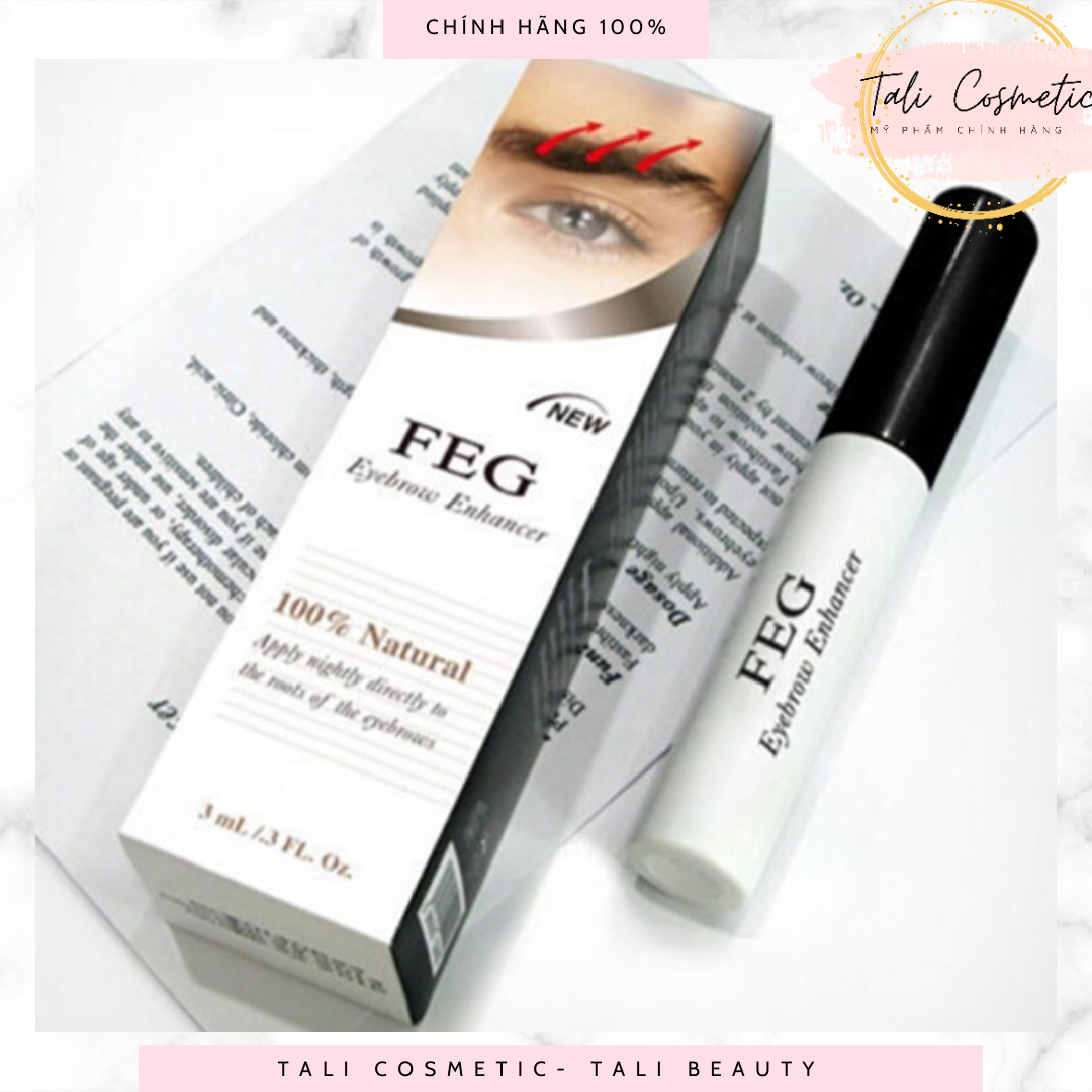 Thuốc Mọc Lông Mày, Serum Dưỡng Mày FEG Eyebrow Enhancer Mỹ 3ml 100% tự nhiên