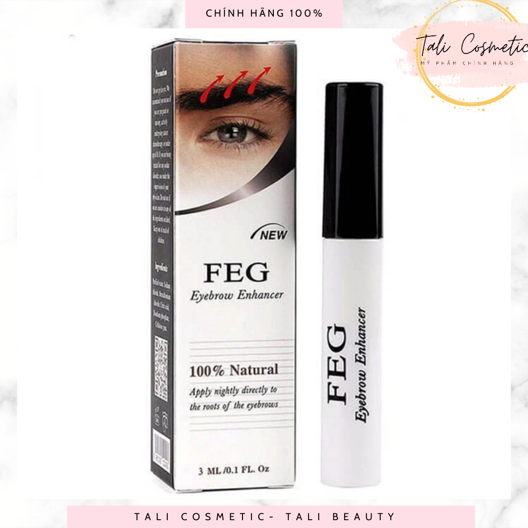 Thuốc Mọc Lông Mày, Serum Dưỡng Mày FEG Eyebrow Enhancer Mỹ 3ml 100% tự nhiên